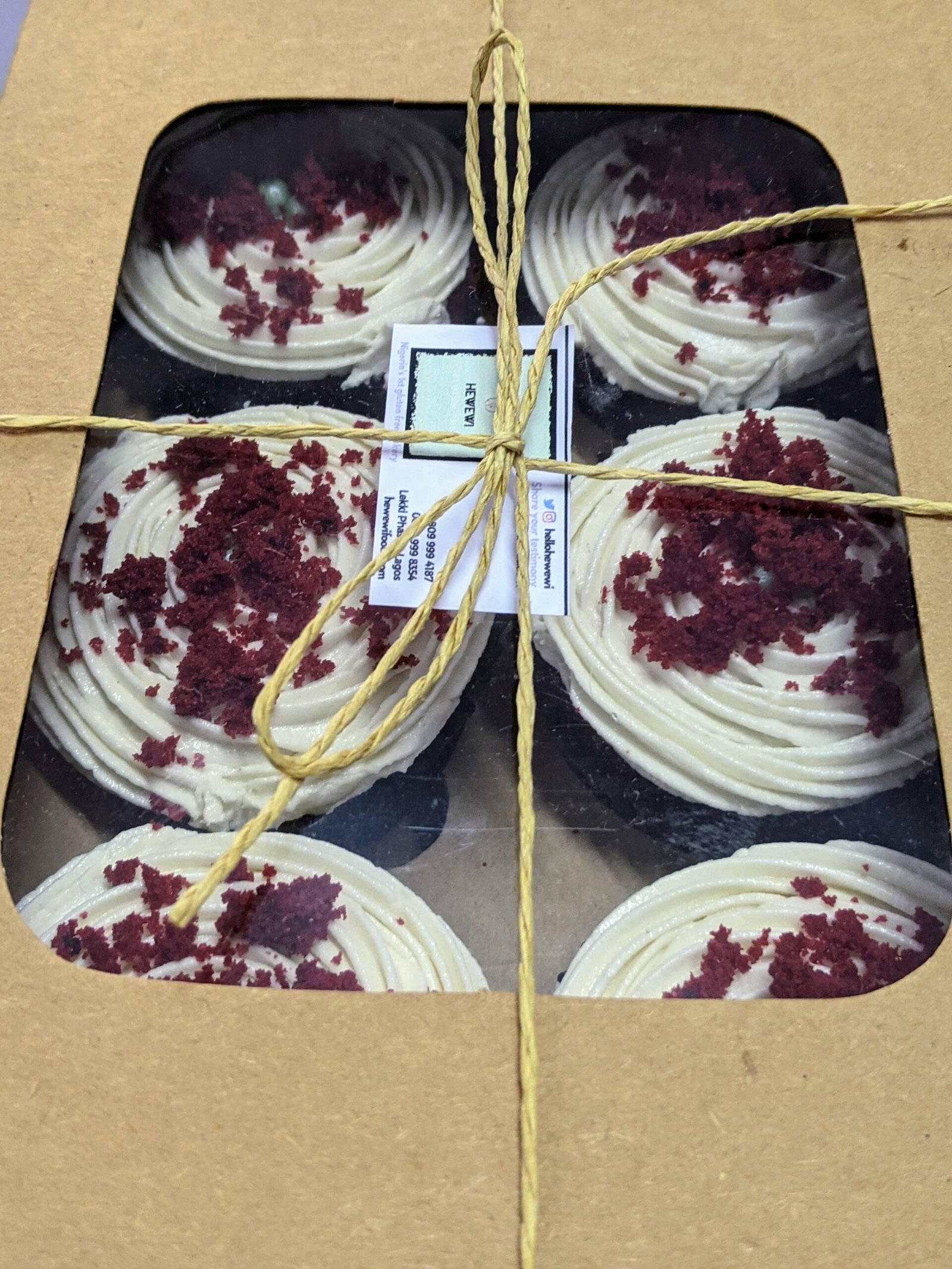 Hewewi Gluten free red velvet cupcakes